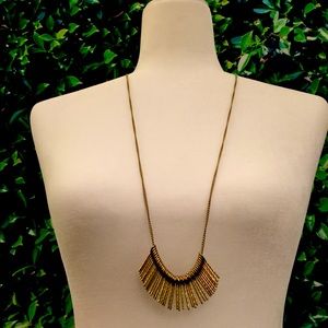 Gold Pendant Cascade Necklace